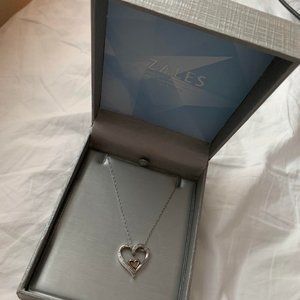 ZALES HEART DIAMOND NECKLACE